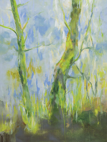 Forest whispers by Agnieszka Potocka-Makoś, Painting for Sale on Select