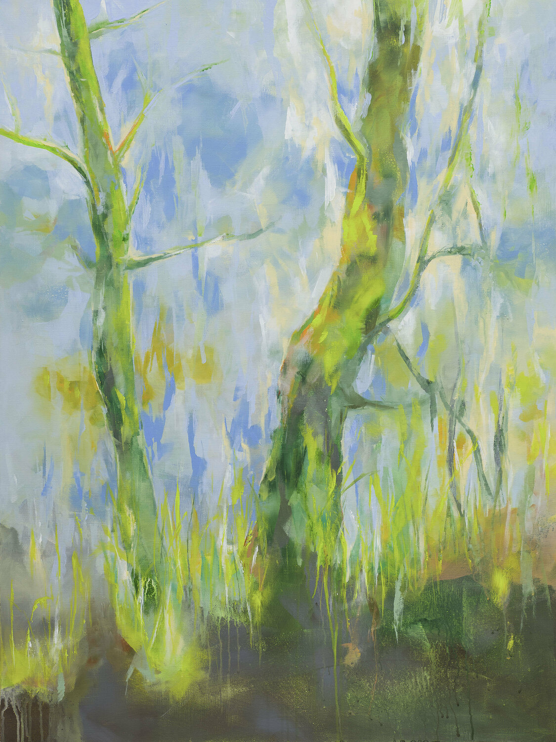 Forest whispers Agnieszka Potocka-Makoś Original painting for sale