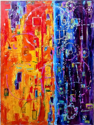The Arc of seasons,  a Traveler's canvas by Daniela Vasileva, Painting for Sale on Select