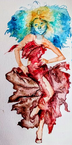Veil of Valor by Daniela Vasileva, Painting for Sale on Select