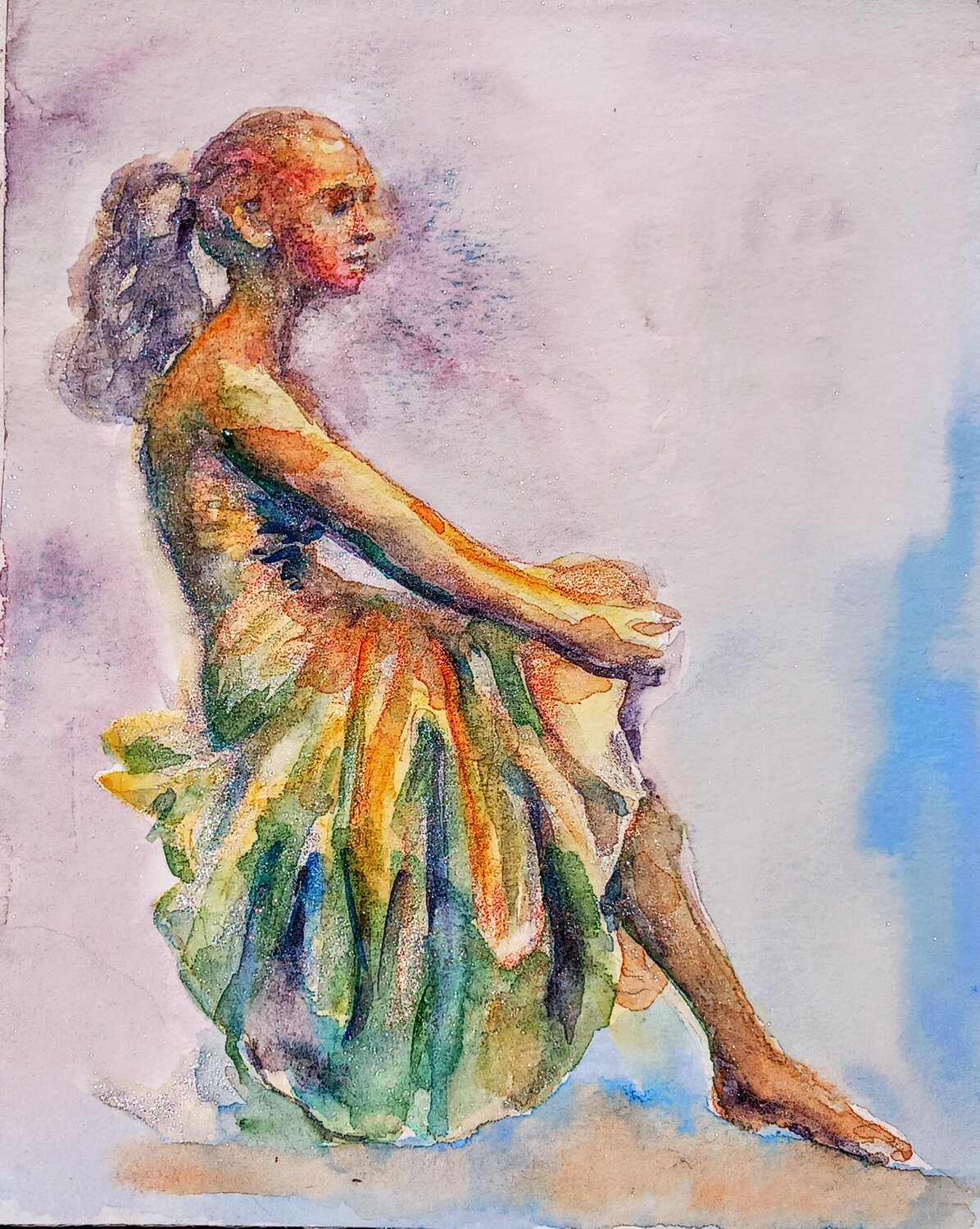 Girl resting Daniela Vasileva Original painting for sale