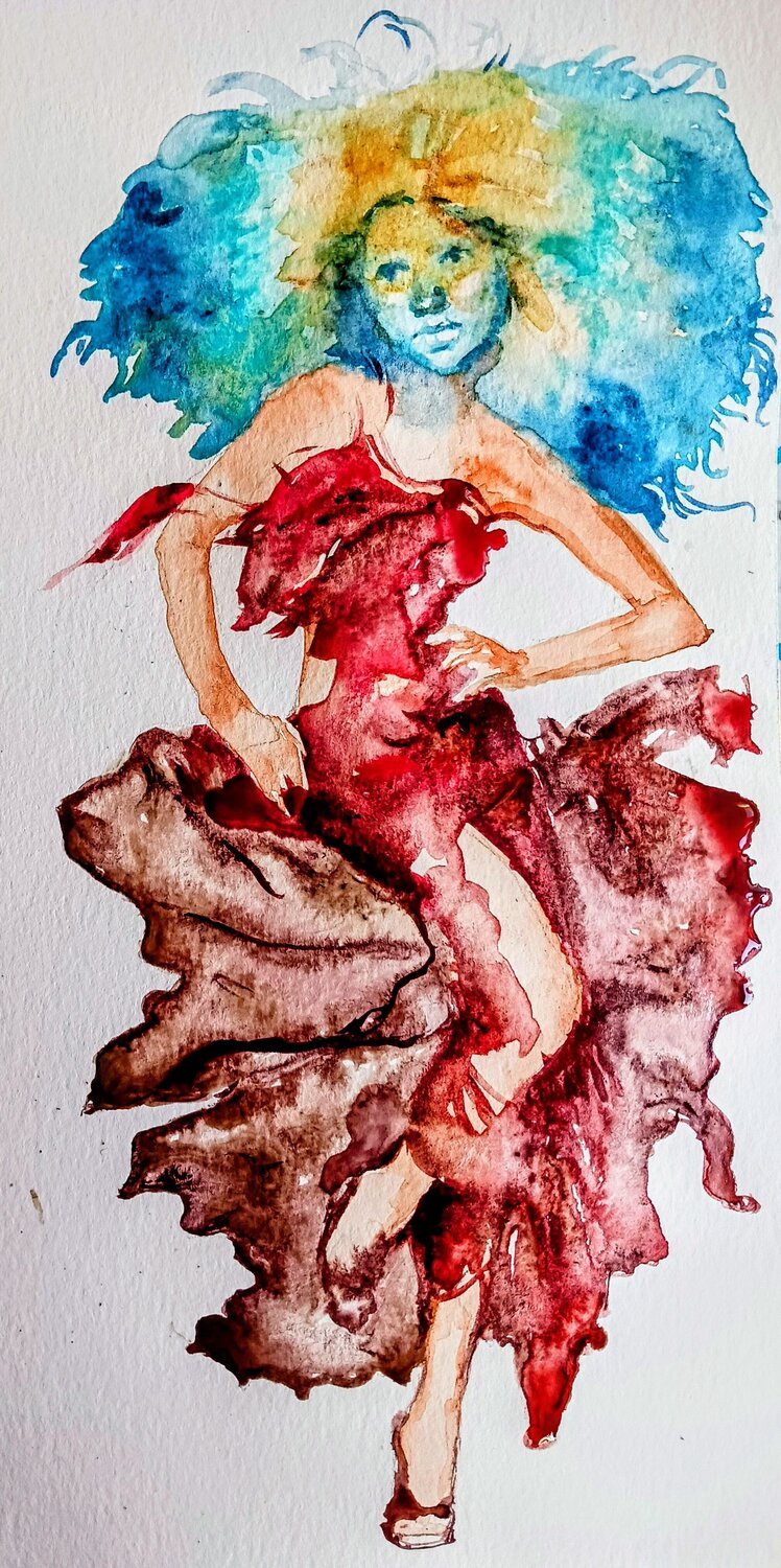 Veil of Valor Daniela Vasileva Original painting for sale