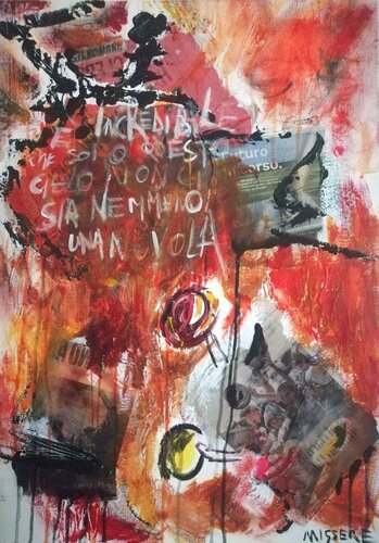 Dio di un altro cielo n. 4~È incredibile che sotto questo cielo non ci sia nemmeno una nuvola ~ by sabrina Missere, Painting for Sale on Select
