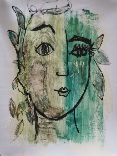 La forma dei sogni - B- (occhi stralunati) by sabrina Missere, Painting for Sale on Select