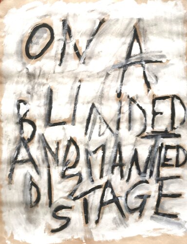 I take all the blame - ON A BLINDED AND DISMANTLED STAGE by sabrina Missere, Painting for Sale on Select