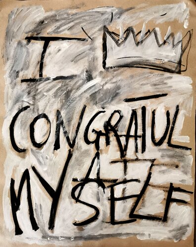 I take all the blame - I CONGRATULATE MY SELF by sabrina Missere, Painting for Sale on Select