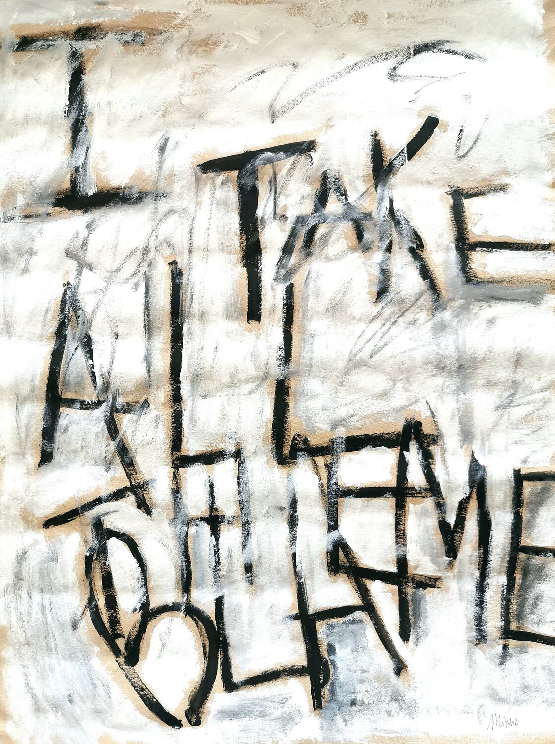 I take all the blame N. 1 sabrina Missere Original painting for sale
