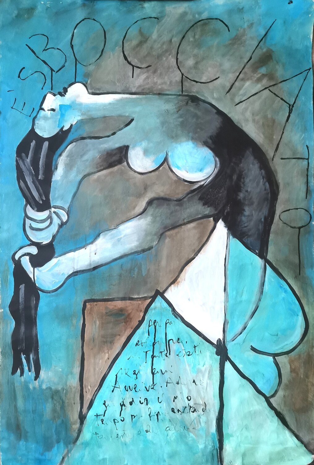 Abitare il mio CORPO # È sbocciato... sabrina Missere Original painting for sale