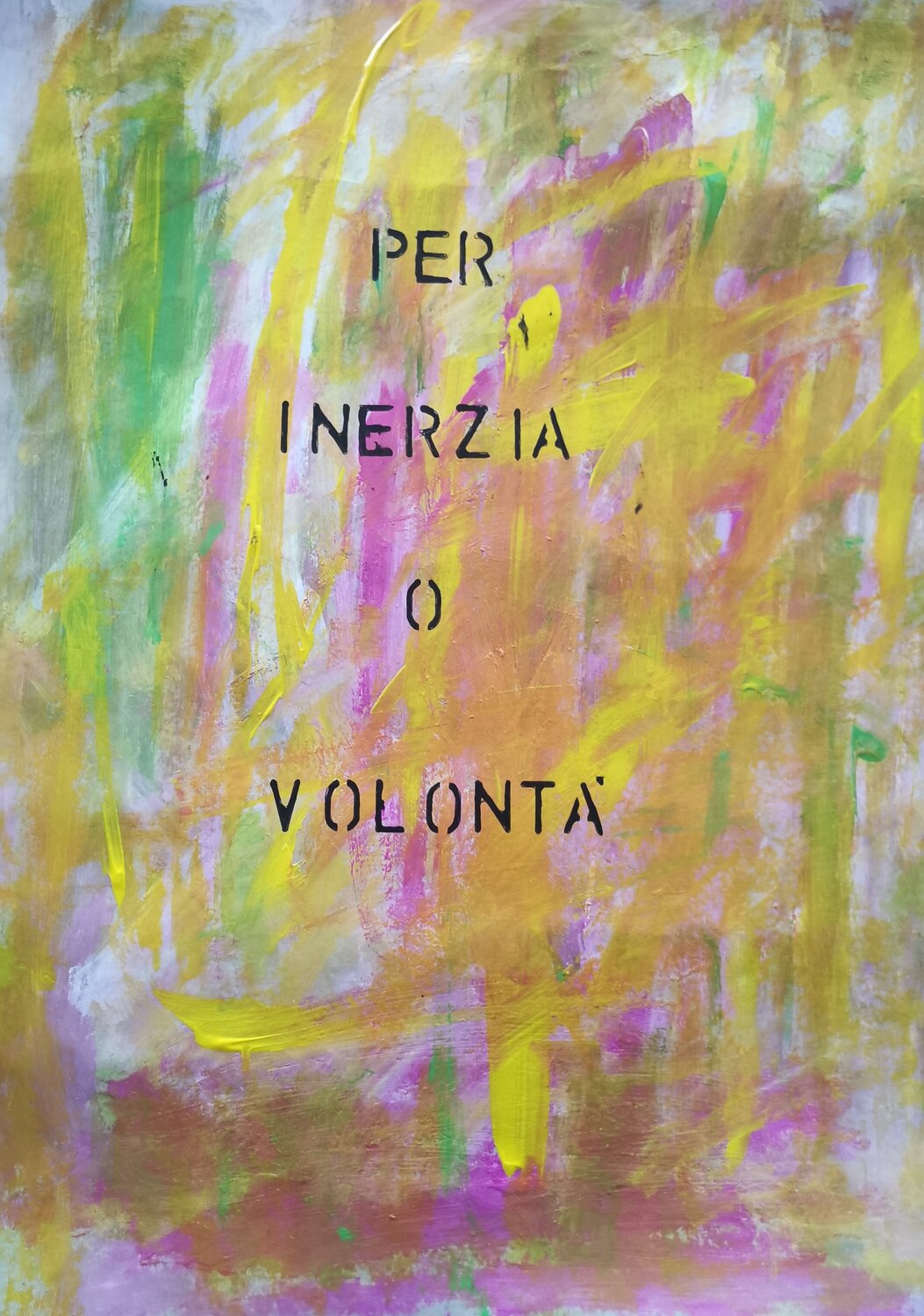 I take all the blame - PER INERZIA O VOLONTÀ sabrina Missere Original painting for sale