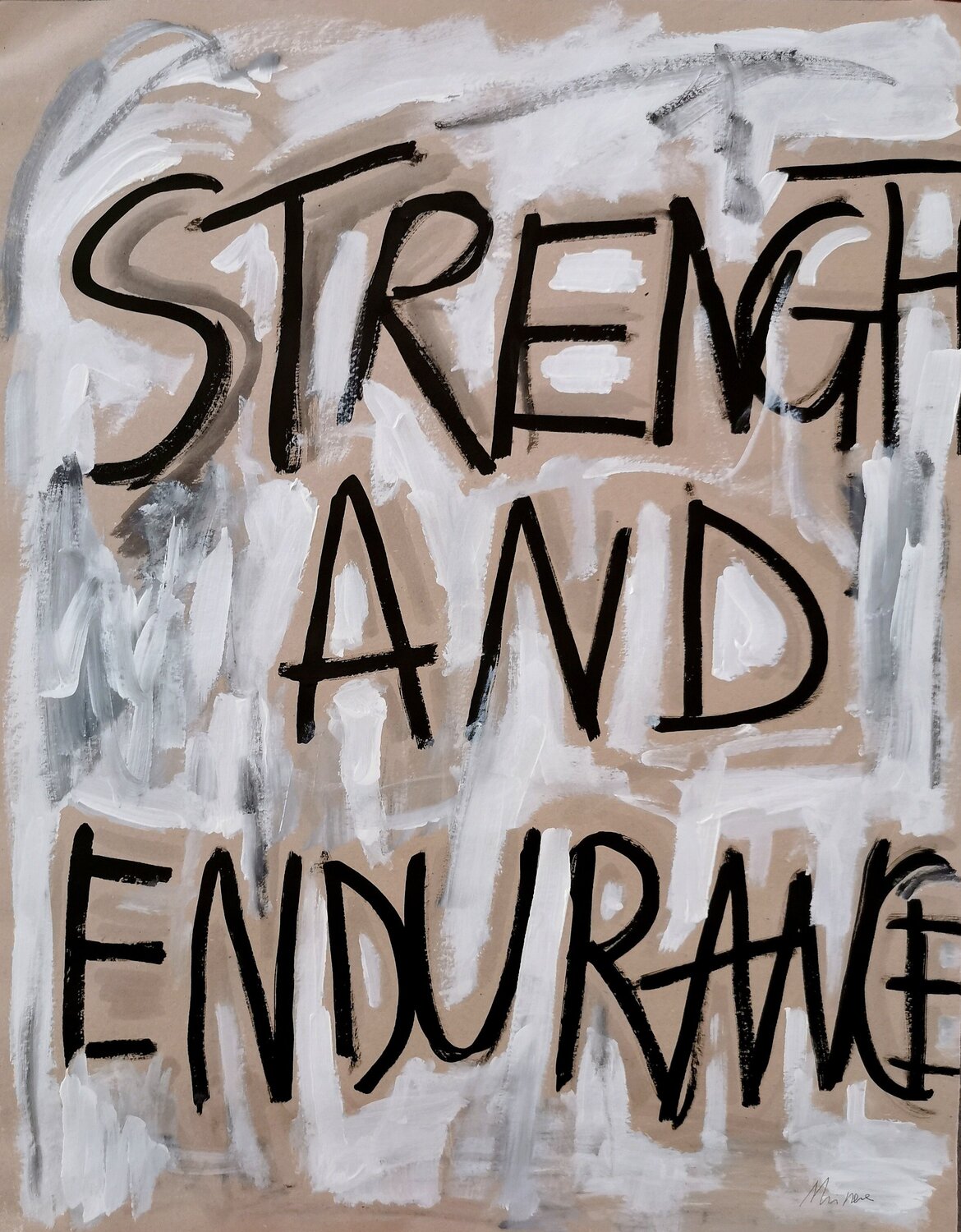 I take all the blame - STRENGTH AND ENDURANCE sabrina Missere Original painting for sale
