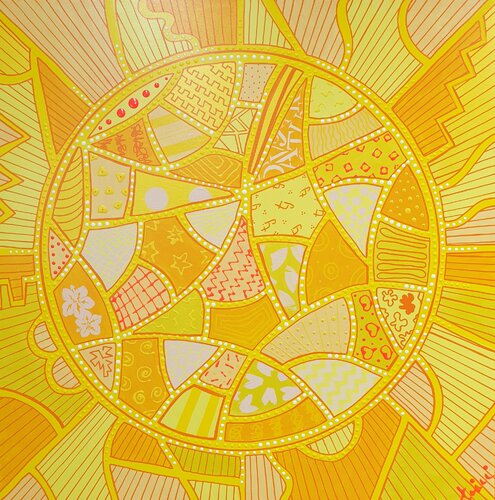 SUNNY SIDE (Unikat) by Tini Jasper, Painting for Sale on Select