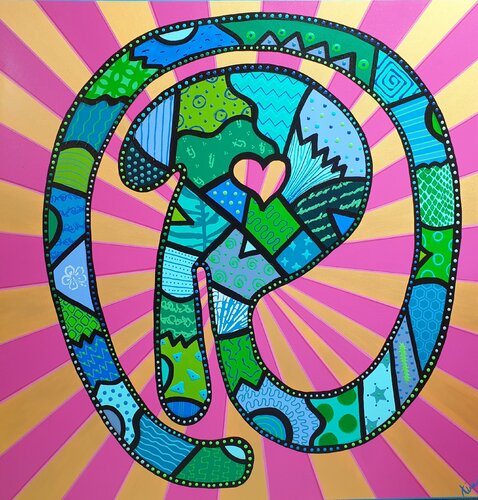 WWR – worldwide respect (Unikat) by Tini Jasper, Painting for Sale on Select