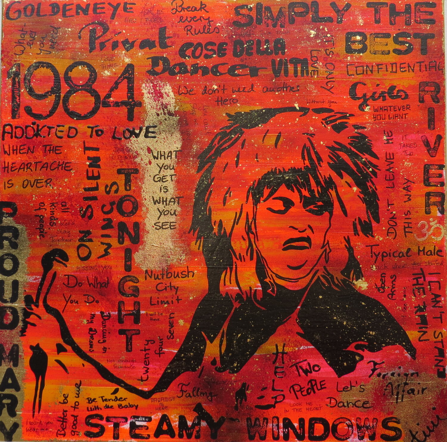 TINA ON STAGE (Unikat) Tini Jasper Original painting for sale