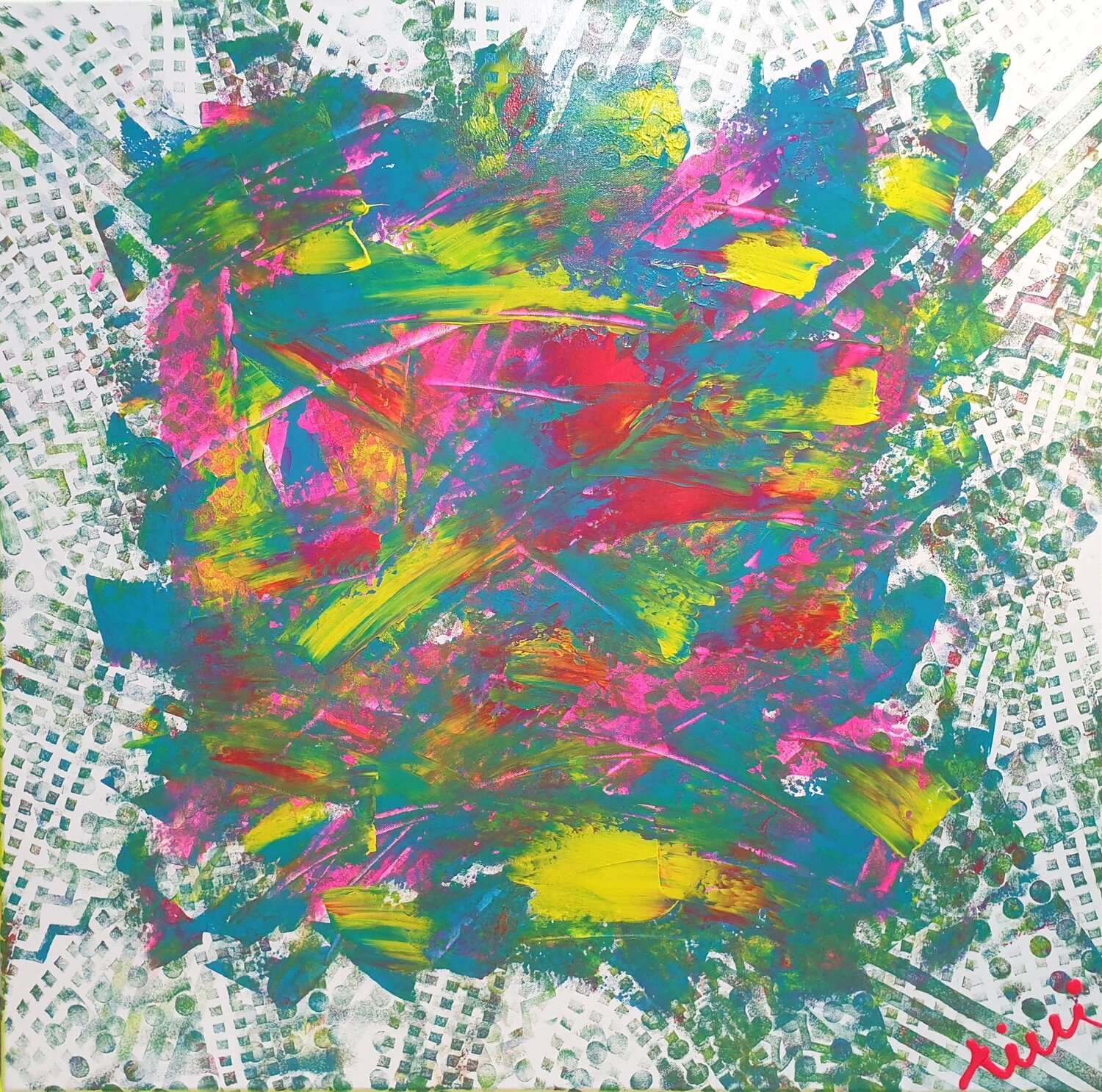 MAKE A TRACK (Unikat) Tini Jasper Original painting for sale