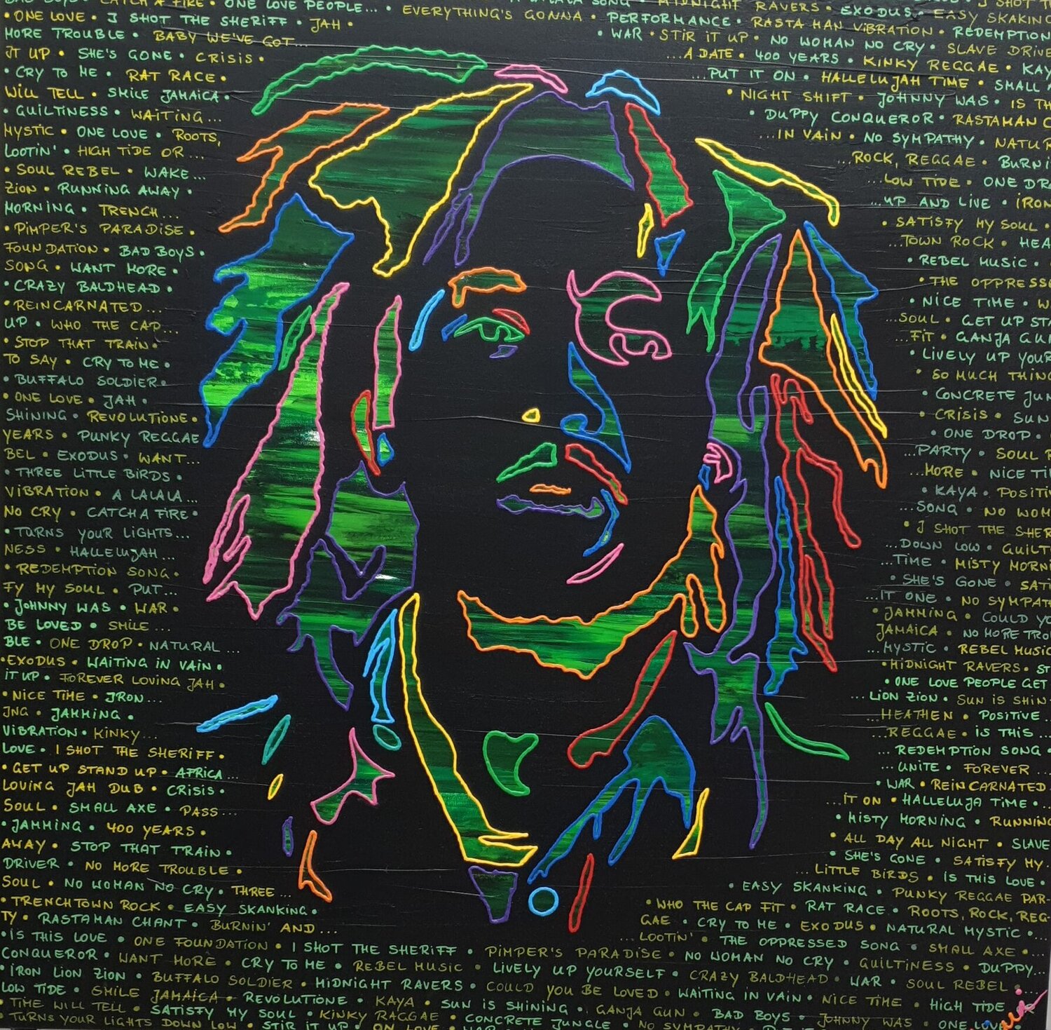BOB ALIVE (Unikat) Tini Jasper Original painting for sale