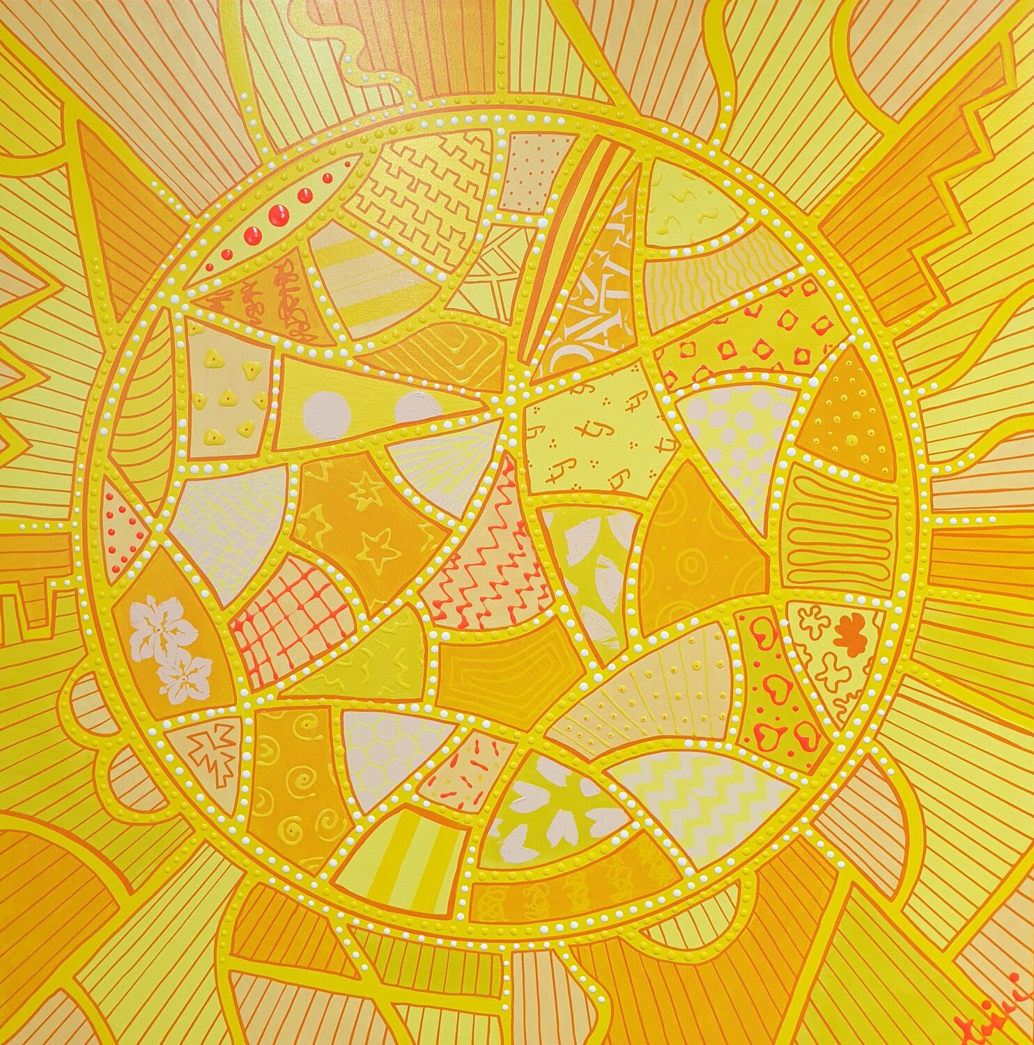 SUNNY SIDE (Unikat) Tini Jasper Original painting for sale