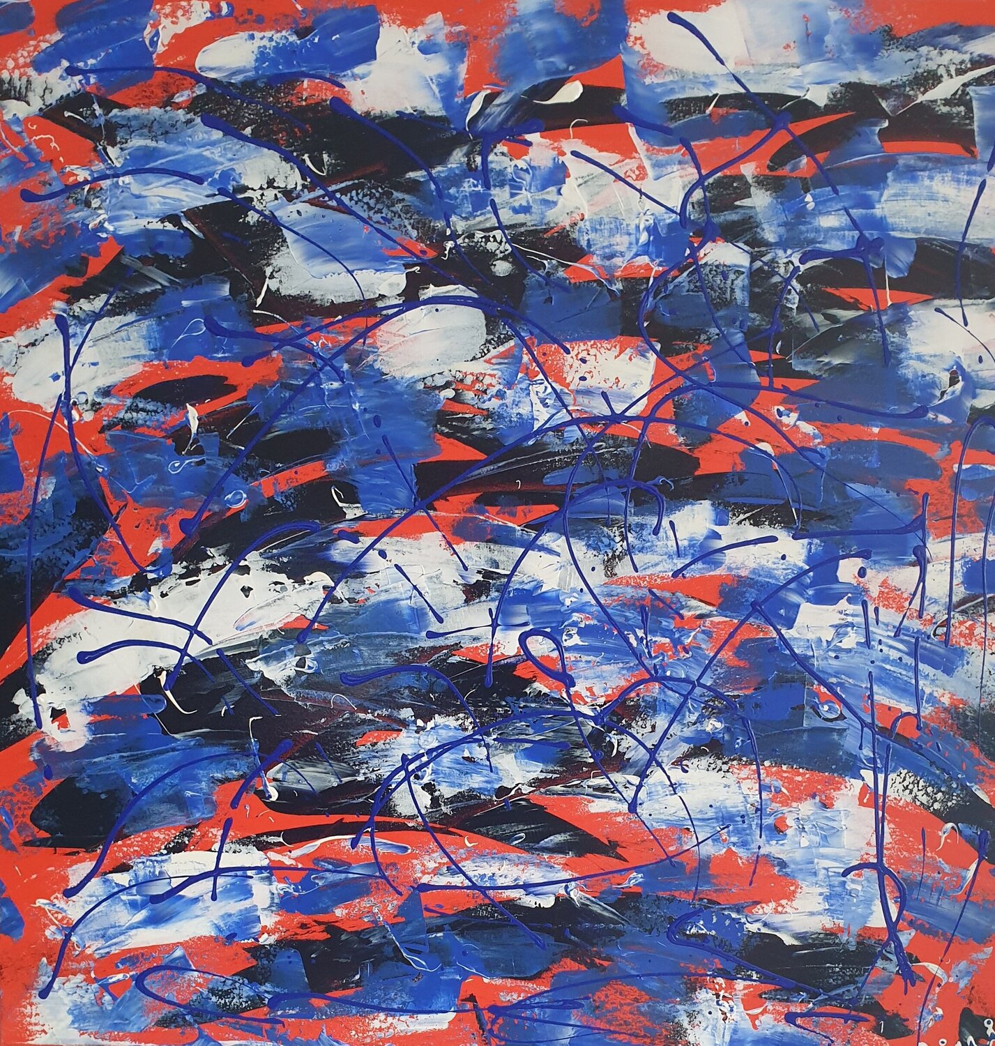 LETZTER SCHNEE (Unikat) Tini Jasper Original painting for sale