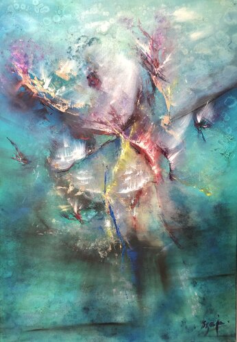 UNDERWATER by Sandra Szaja, Painting for Sale on Select