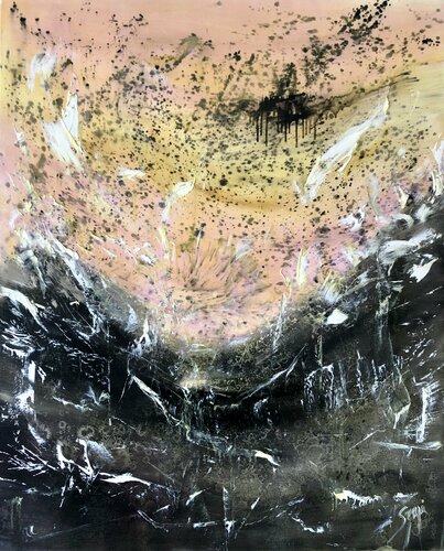Soleil couchant ( Sleeping sun ) by Sandra Szaja, Painting for Sale on Select