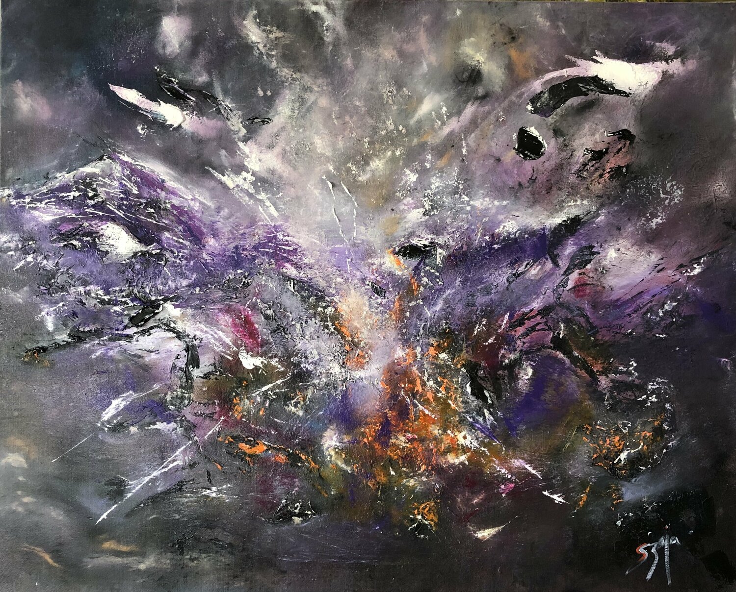 ZODIAC CONSTELLATIONS Sandra Szaja Original painting for sale