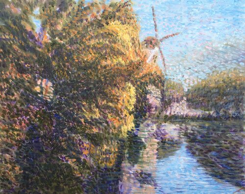 Autumn in Schiedam by Elena Sokolova, Painting for Sale on Select