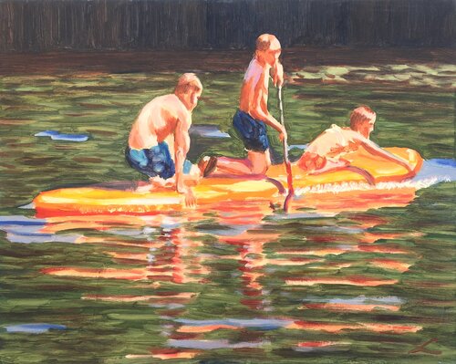Along the channel 4 by Elena Sokolova, Painting for Sale on Select
