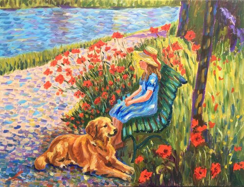 Summer day by Elena Sokolova, Painting for Sale on Select