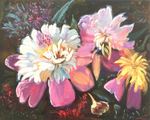 Peonies 2 von Elena Sokolova, Malerei kaufen auf Select