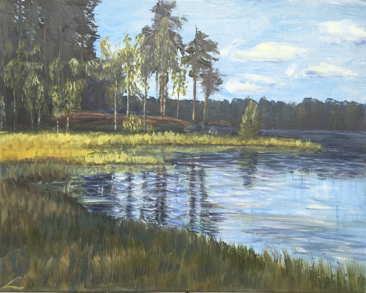 Pastor's lake Elena Sokolova Original painting for sale