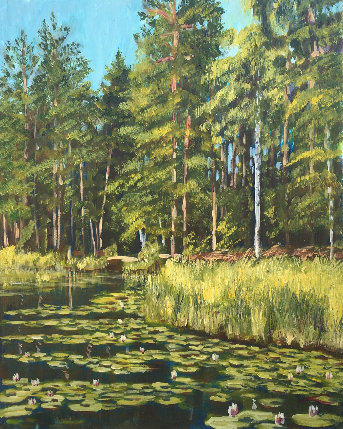Pastors lake 4 Elena Sokolova Original painting for sale