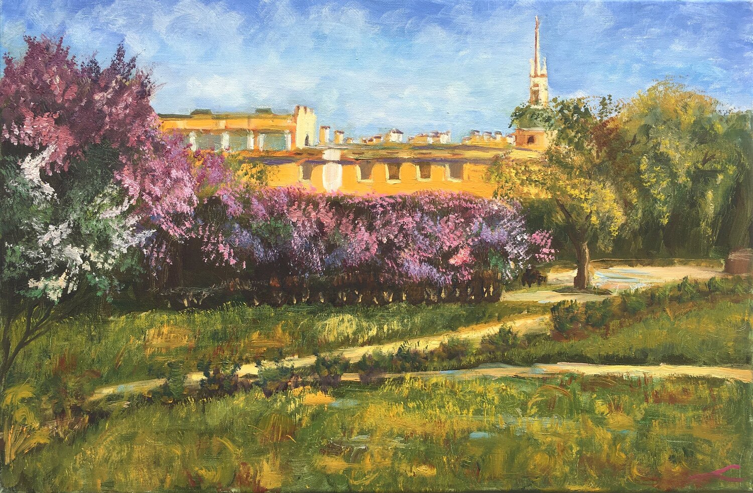 Saint Michael's Castle Elena Sokolova Original painting for sale