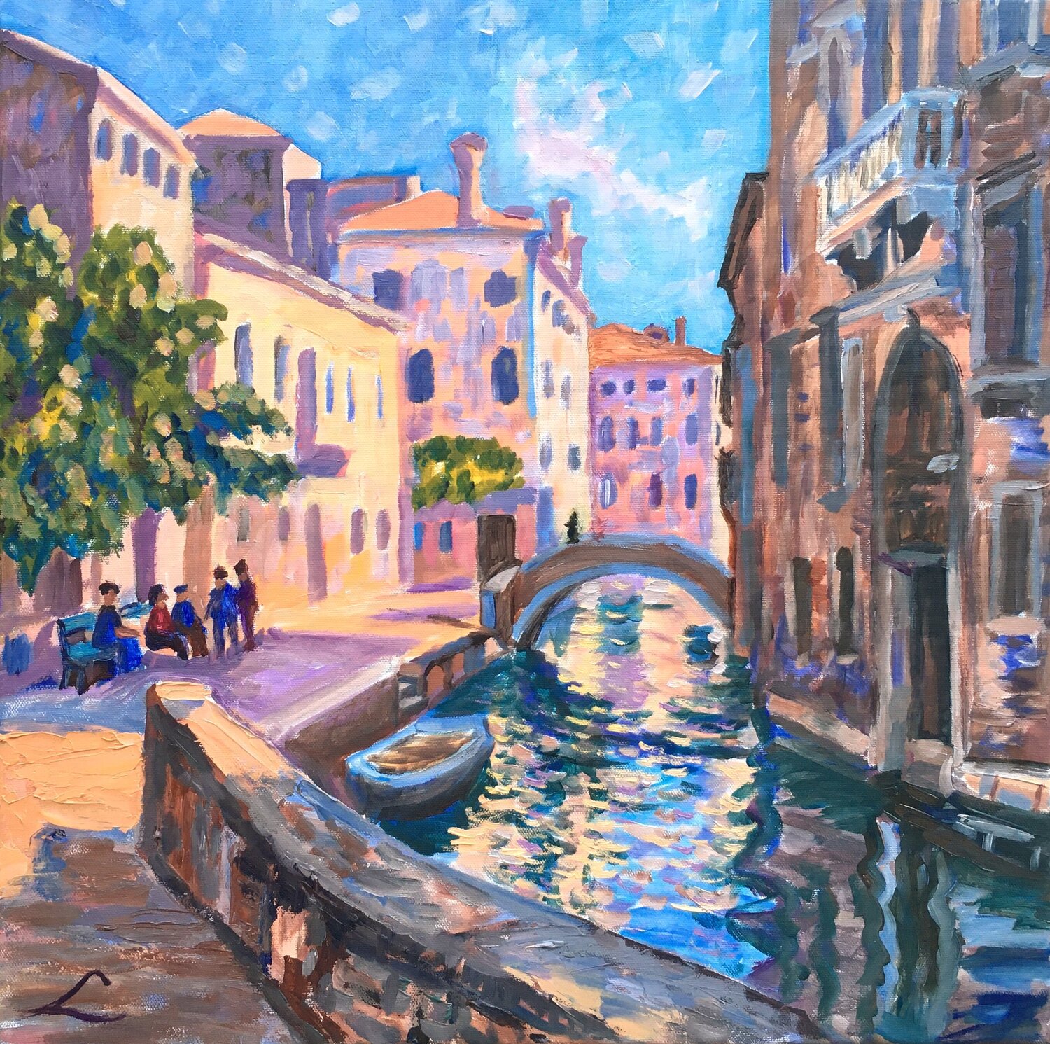 The streets of Venice Elena Sokolova Originalgemälde zu verkaufen