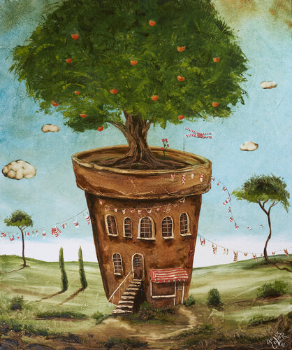 Home sweet home by Andreas Curts, Painting for Sale on Select