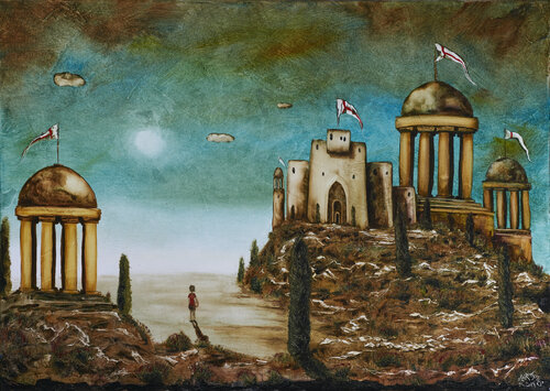 Wohin die Reise geht.... The future is unwritten! by Andreas Curts, Painting for Sale on Select