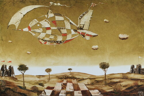 Der Überflieger by Andreas Curts, Painting for Sale on Select