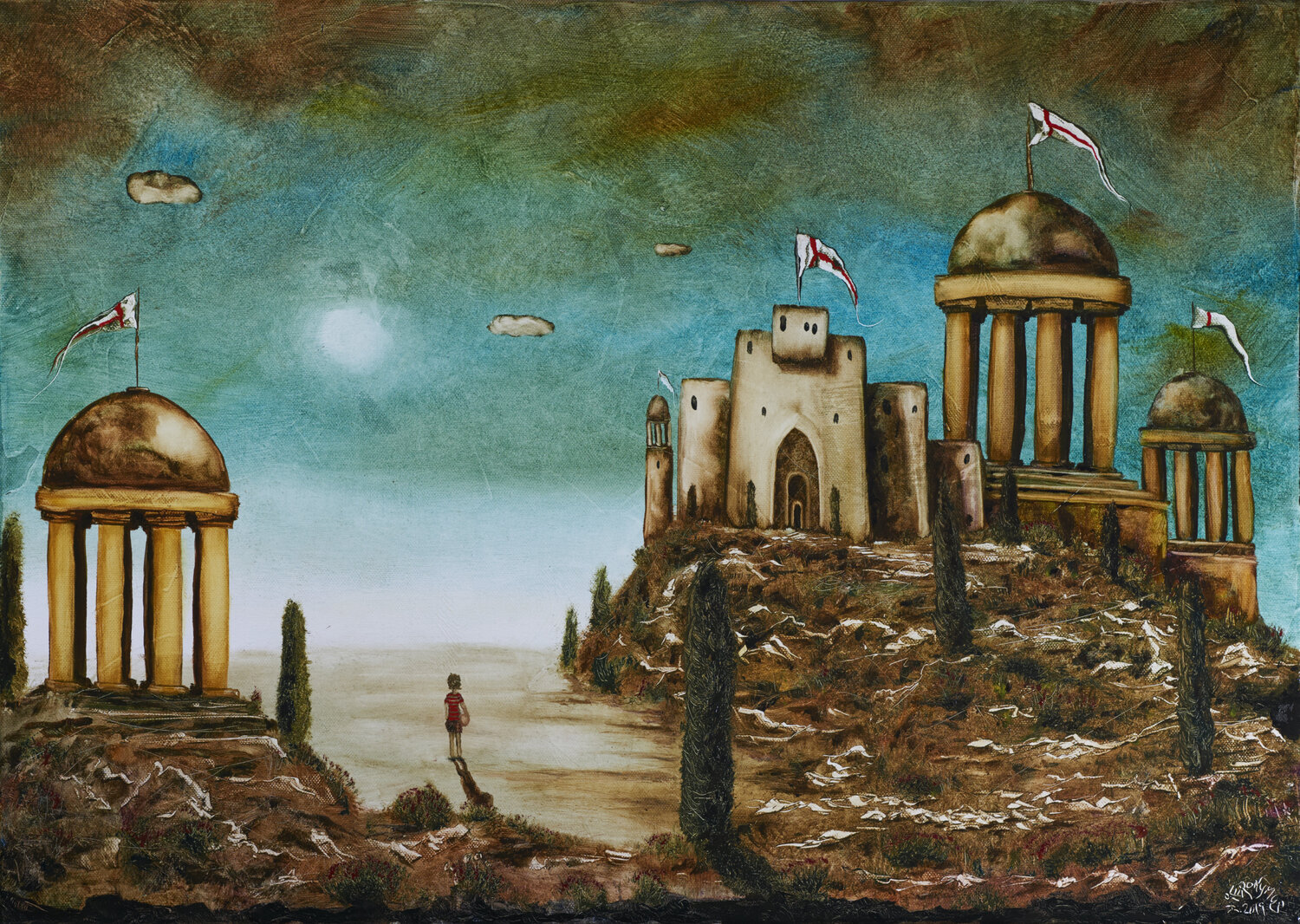 Wohin die Reise geht.... The future is unwritten! Andreas Curts Original painting for sale