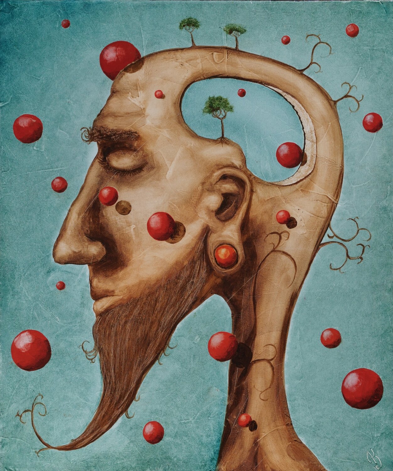Daydreamer Andreas Curts Original painting for sale