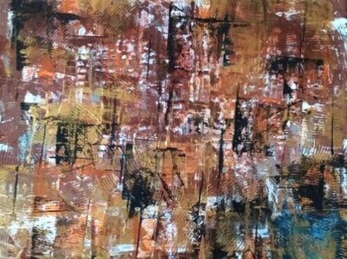 Herbstliche Erosion von Vera Göpfert, Malerei kaufen auf Select