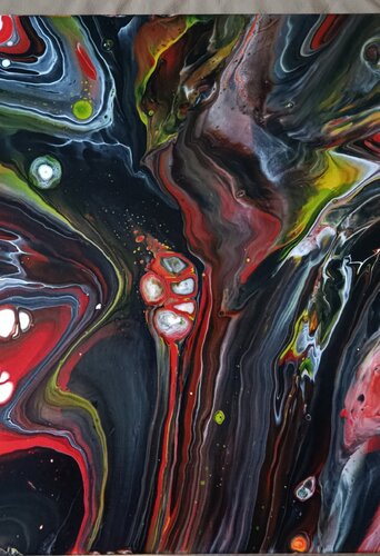 Vulkanisches Echo by Vera Göpfert, Painting for Sale on Select