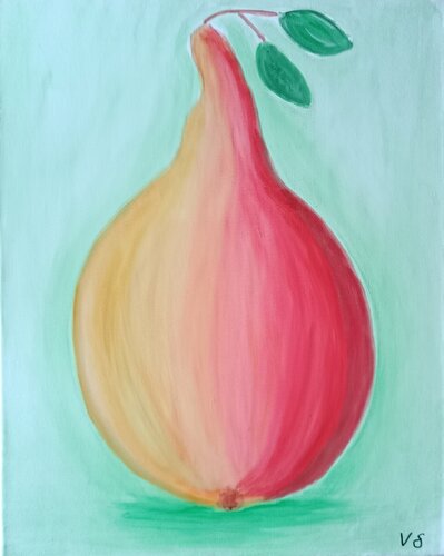 Die Birne by Vera Göpfert, Painting for Sale on Select