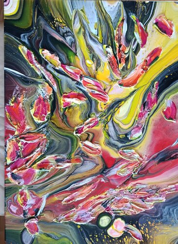 Symbiose der Strukturen by Vera Göpfert, Painting for Sale on Select