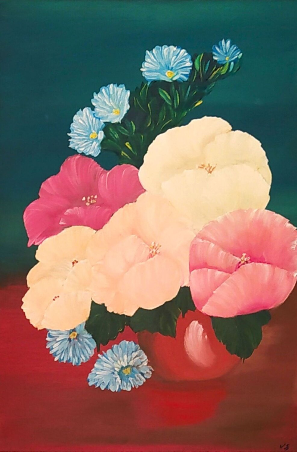 Mohnblumen-Traum Vera Göpfert Original painting for sale
