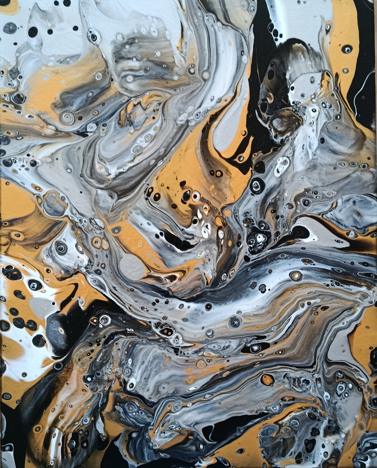 Aureum Flow 1 Vera Göpfert Original painting for sale