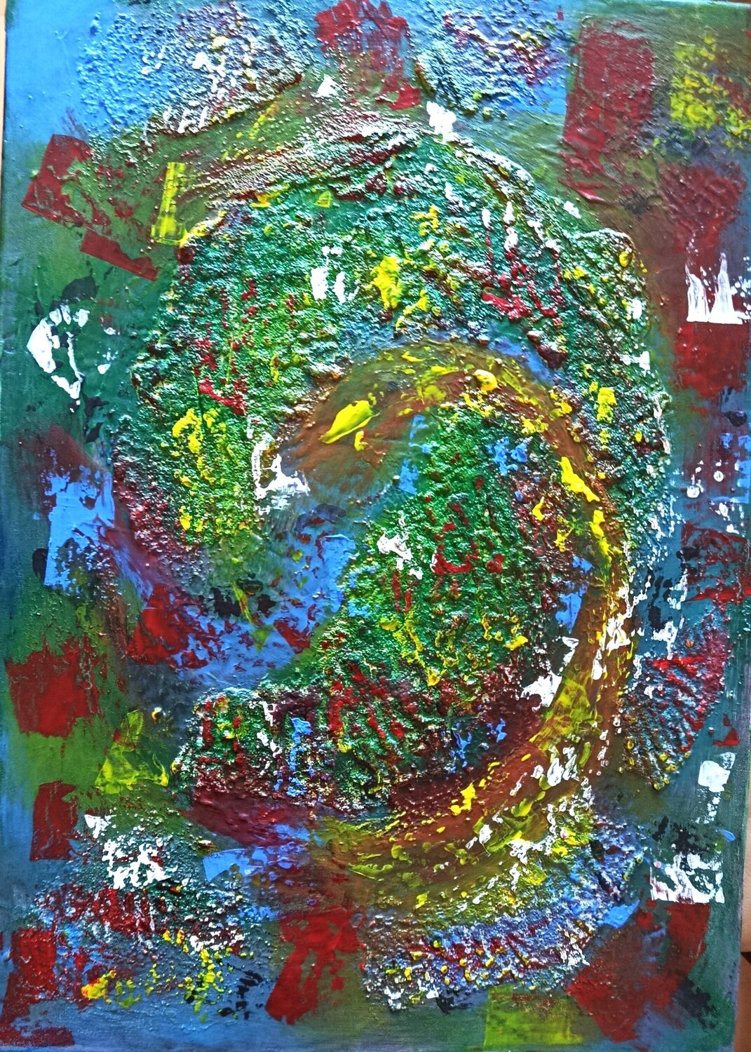 Zirkel der Elemente Vera Göpfert Original painting for sale