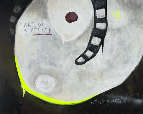 "L'ART DIT LA VERITÉ" - "KUNST SAGT DIE WAHRHEIT" by Lars Contzen, Painting for Sale on Select