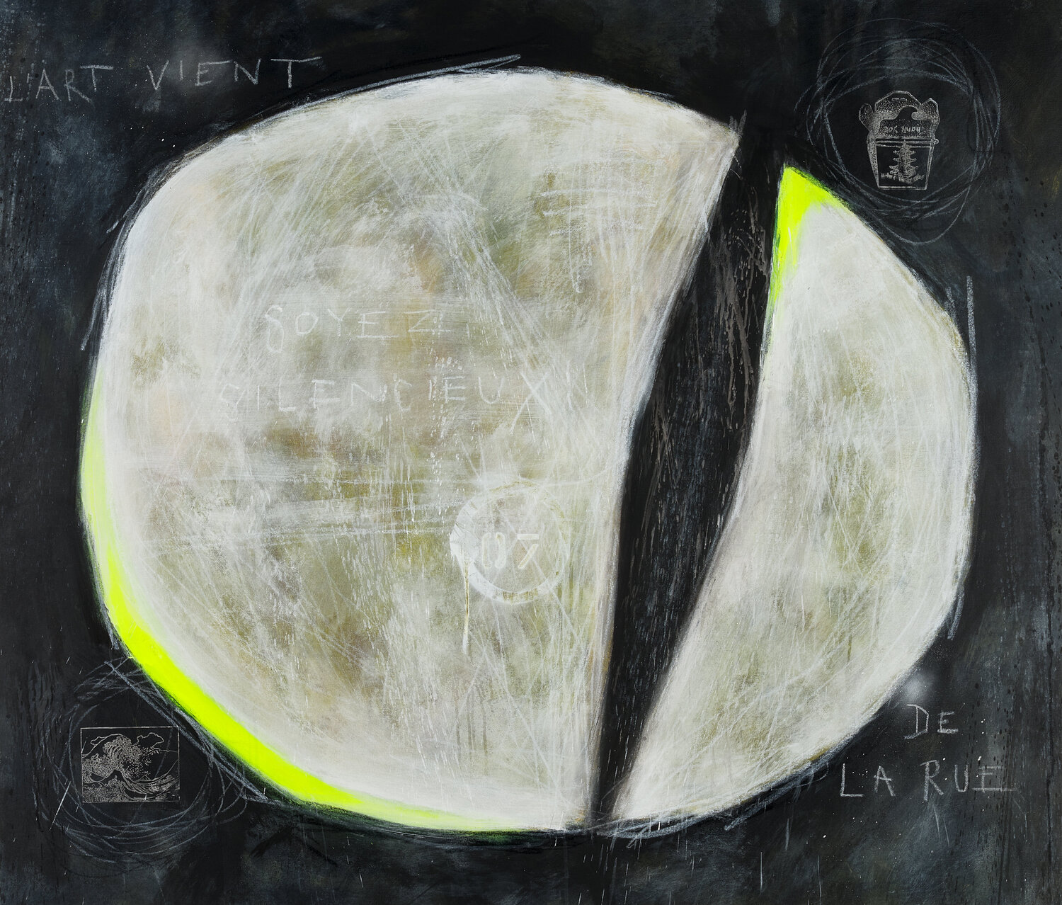 "L'ART VIENT DE LA RUE" - "DIE KUNST KOMMT VON DER STRASSE" Lars Contzen Original painting for sale