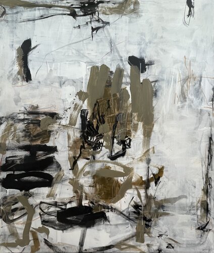 Black Lines 2 by Adriana Bernet, Painting for Sale on Select