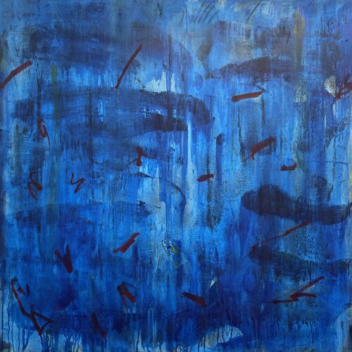 Blue resistance by Adriana Bernet, Painting for Sale on Select
