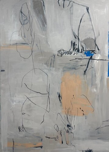 Stone head by Adriana Bernet, Painting for Sale on Select