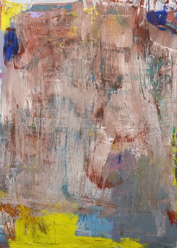 Field with yellow by Adriana Bernet, Painting for Sale on Select